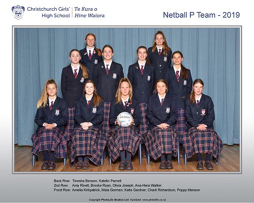 Netball P Team 2019
