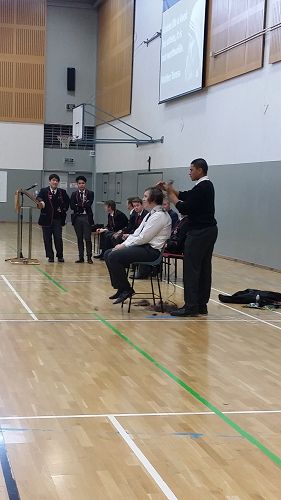 CanTeen Hair shave 2018. Norbert cutting Ethan Evans hair.