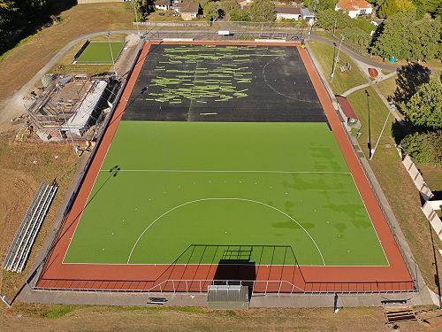 Re-turfing of the hockey grounds