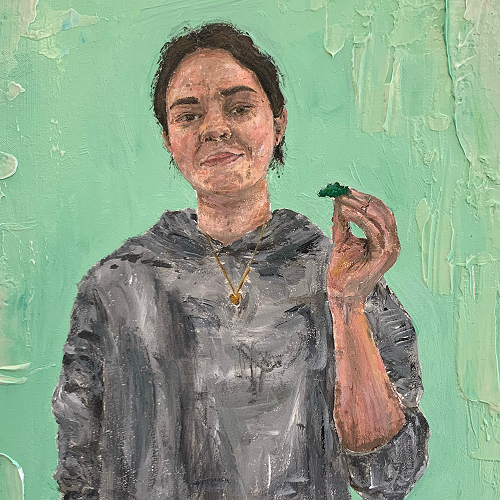 Frankie Muir painted by Claire Johnstone