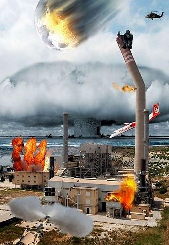 Photomontage composed of 7 different images