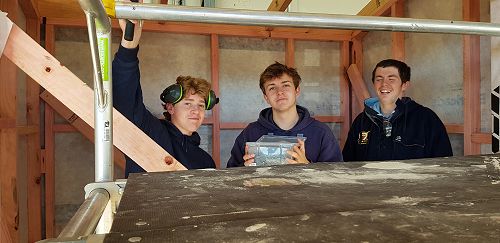 Ryan Thompson, Luke Mangels and Josh Kelly - SIT carpentry