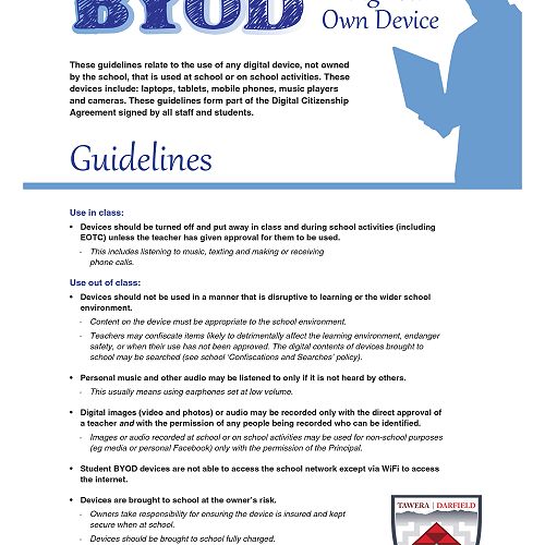 A reminder of our device guidelines