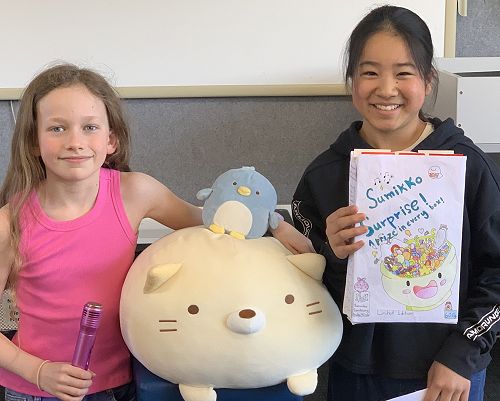 Méabh and Lilly with their ‘Sumiko Surprise’ cereal