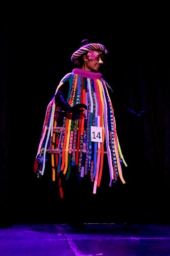 2017 Wearable Arts - Annette Knowler's entry "Rainbow Dancer"