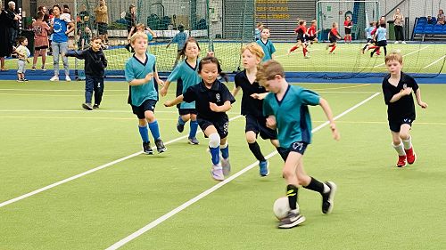 Little ones loving the game! 