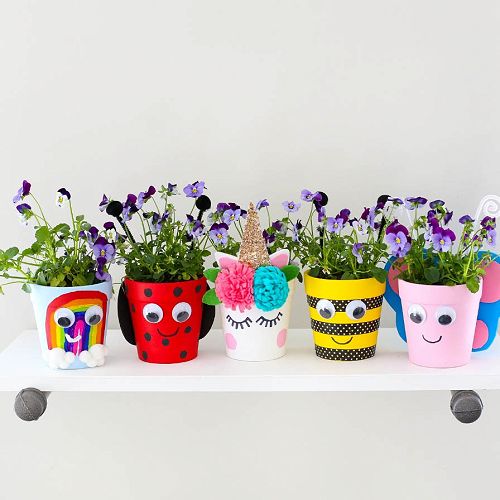 Home made flower pots / vase
