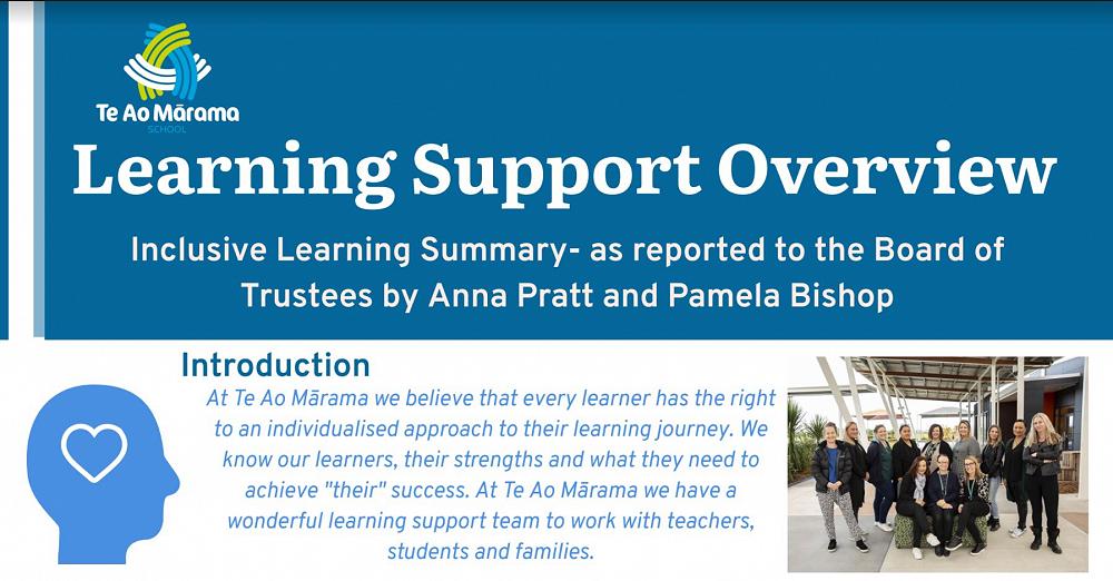 Learning Support Overview