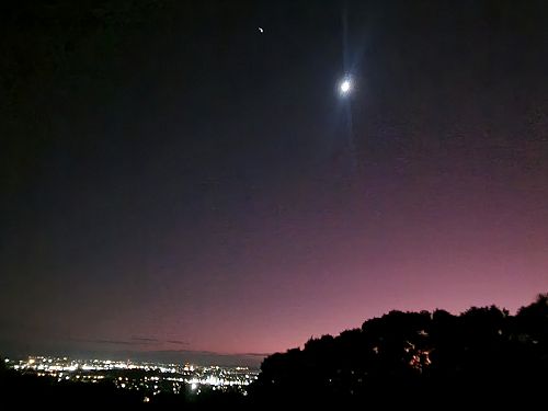Stunning view over Auckland on Matariki morning