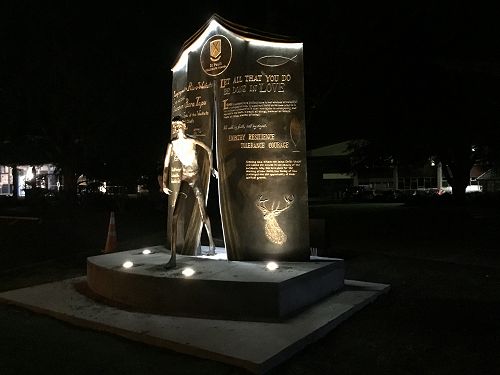 'The Journey' at night