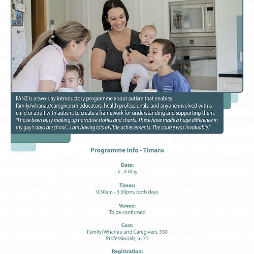 Autism - Timaru Course