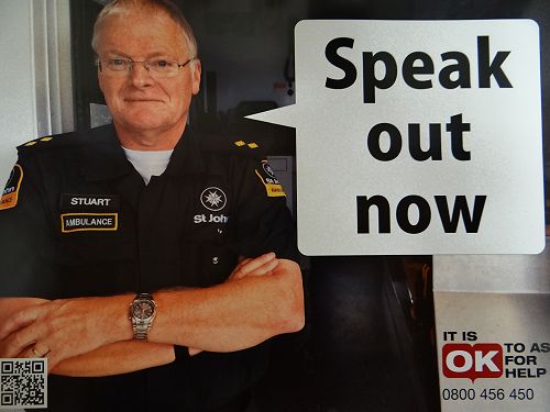 "It's Not OK" Campaign poster featuring Stuart Hol