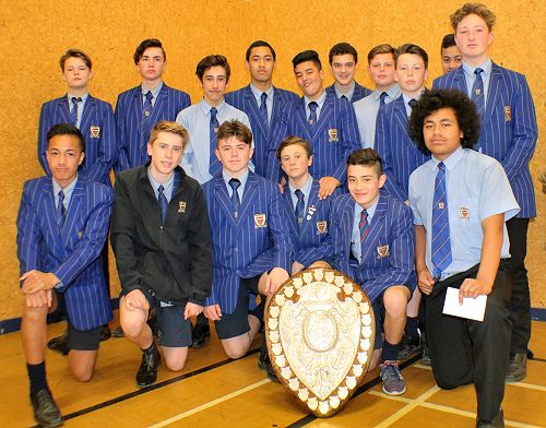 Champion U14 team with Ranfurly Shield