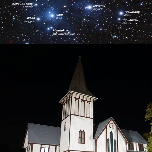 Messier 45 Open cluster by Filip Lolić / CC 3.0, edited (rotated,
cropped and stars tagged) by Parliamentary Library, part of the Parliamentary
Service.