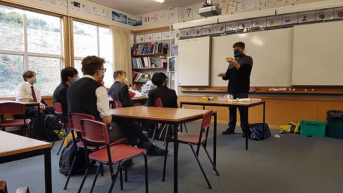 Maths visit by University Professor