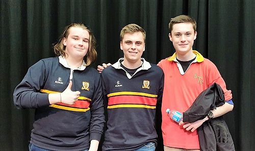 Daniel Fogarty, Will Topham and Cormac Gallagher