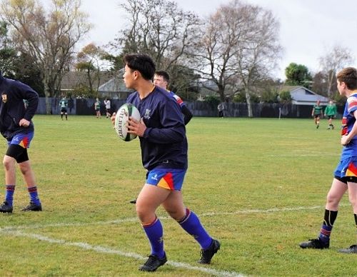 (Game in St Thomas of Canterbury College Rugby Team)