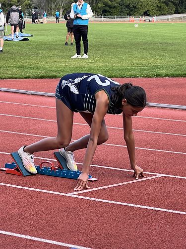 Sadye about to burst out of the blocks!