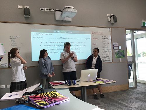 Learning in our new classroom