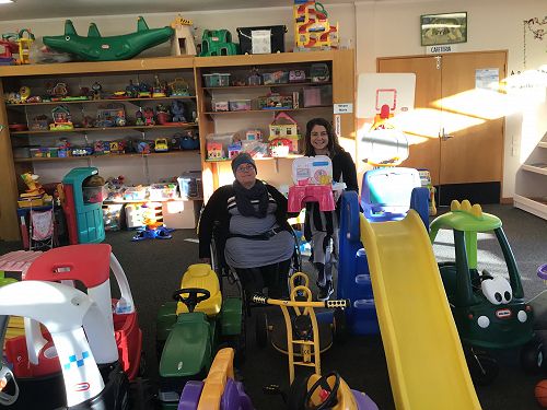 Invercargill Toy Library Coordinator Laurel (left)