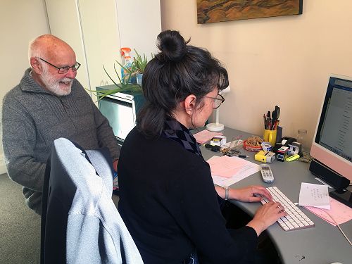 Kevin Thompson, our volunteer accountant, and Ann Hassan our finance administrator