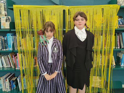 Students enjoying Fictional Character Dress Up Day