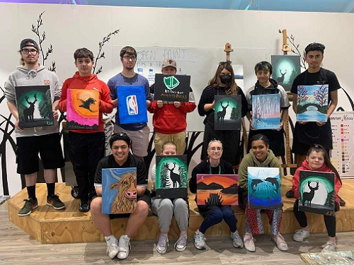 Being creative at Paint n Sip Studio