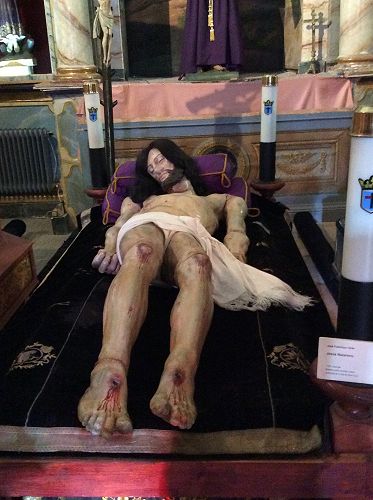 Day 15 Redemptorist Museum in Astorga. Statues were dramatically sad.