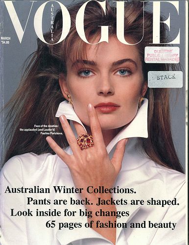 Vintage Vogue magazine cover