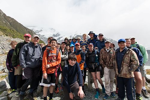 10MB at Kea Point enjoying the view and learning a little about glaciers. 
