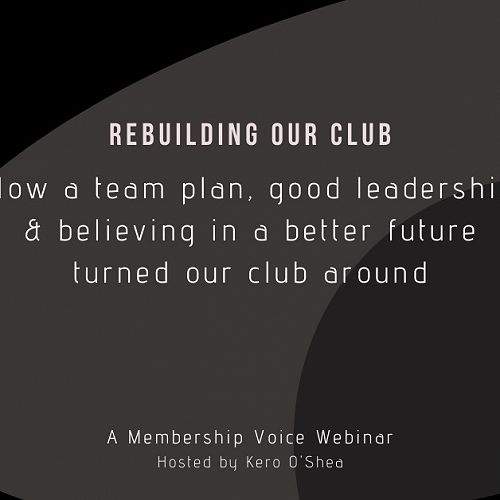 Rebuilding our Club