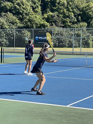 Crystal - a formidable force with racquet in hand!