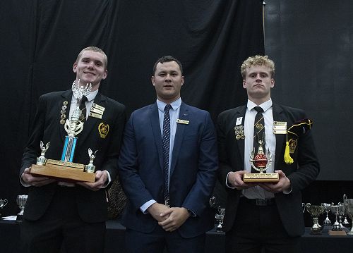 Hunter Read, Mr Rahiti Teokotai-White, and Mitchell Keightley