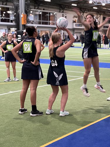 Isla about to slot another goal against OGHS