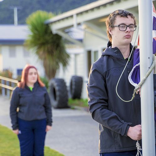 ANZAC Day Ceremony at Greymouth High School