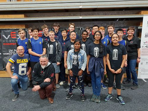 The contingent from Christchurch in 2019