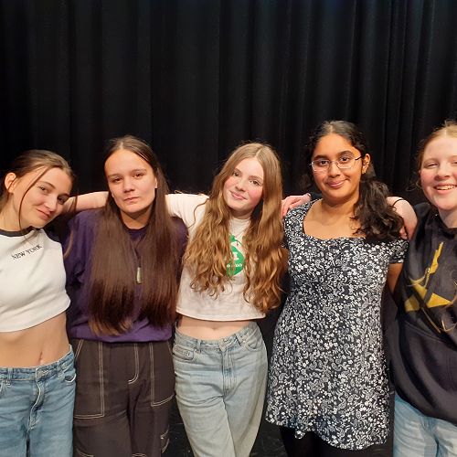 Isabella Kerr, Ashlyn Morrison, Hazel Amos, Medha Baadkar and Evie Ryan.