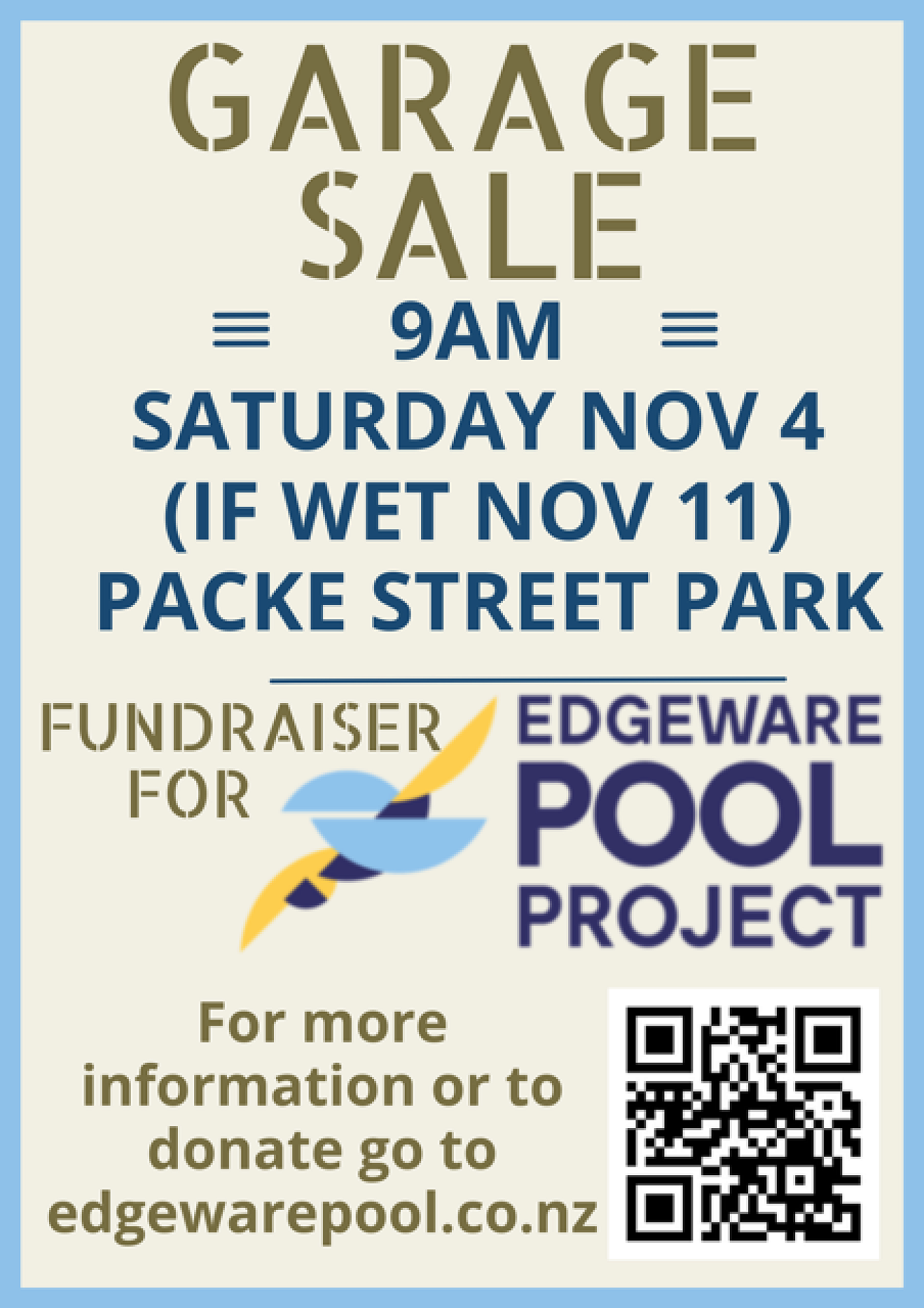 Garage Sale - Saturday 4th November