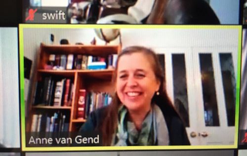 Anne van Gend presenting Faith Models on 26 February