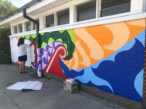 Mural from ​Vanessa-Amy Greenwood 