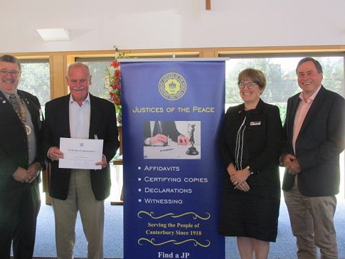 Derek Banks receiving his 40 Year Long Service Award