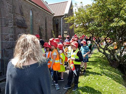 Gathering for the celebration