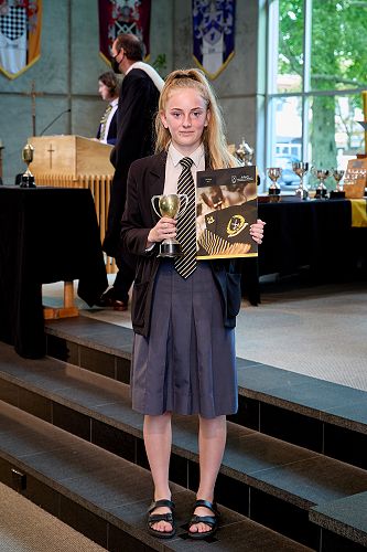 Leah Attwood places first in geography and was awarded the Waikato Geographical Society Trophy