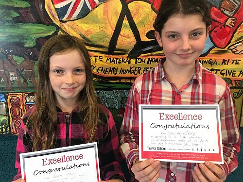 Excellence awards for: Jazmine and Lucy