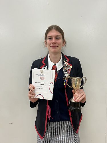 The Brian Taylor Memorial Cup for Running - Kate Currie