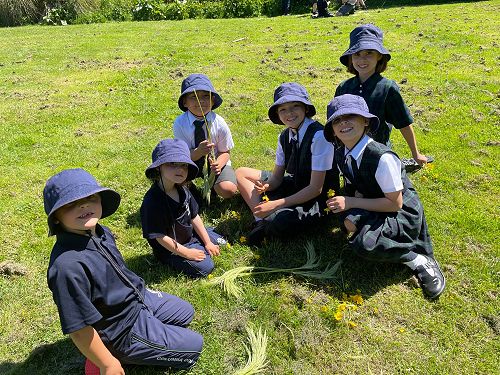 Junior students having fun in the sun