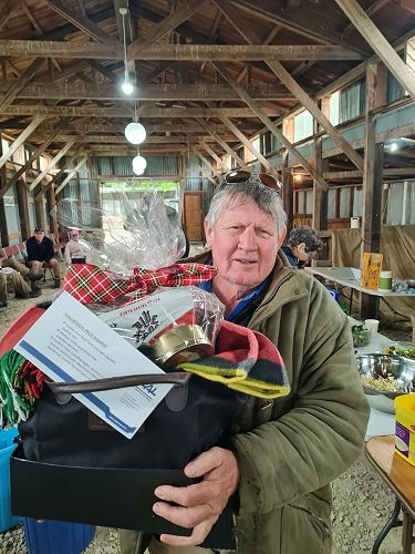 John Ballagh winner of the EAL Agriservices Hamper