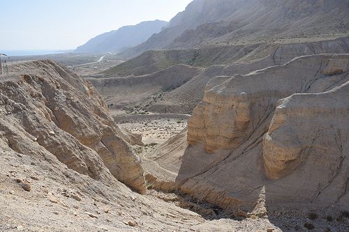 Qumran looking towards the Dead Sea