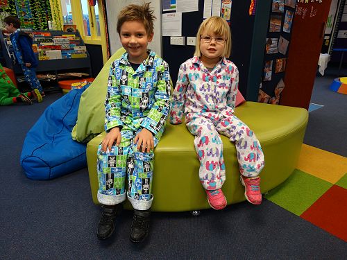 We just got out of bed!