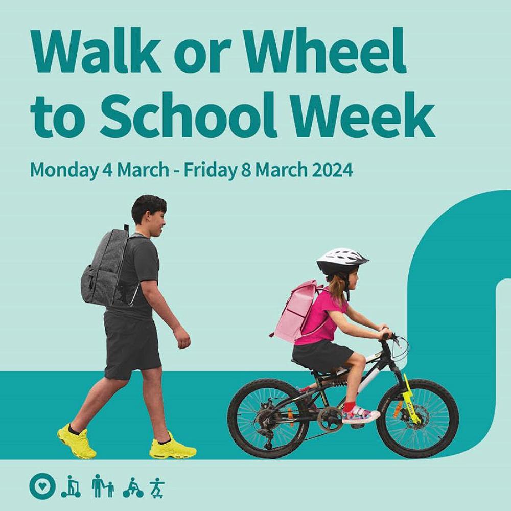 Walk or wheel to school week wh tau school weekly newsletter no 05